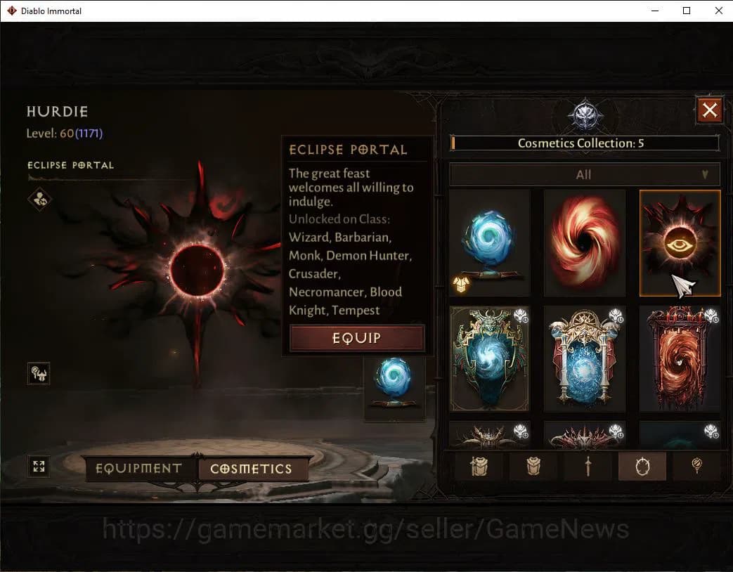 Diablo Immortal Accounts SEA-Vasily|Lv60 (1171)|Blood Knight|49k Cr|Reso 92 image 13