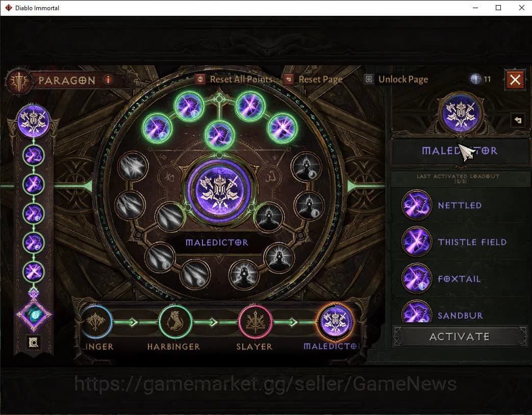 Diablo Immortal Accounts SEA-Vasily|Lv60 (1171)|Blood Knight|49k Cr|Reso 92 image 14