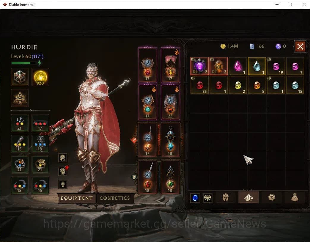 Diablo Immortal Accounts SEA-Vasily|Lv60 (1171)|Blood Knight|49k Cr|Reso 92 image 5