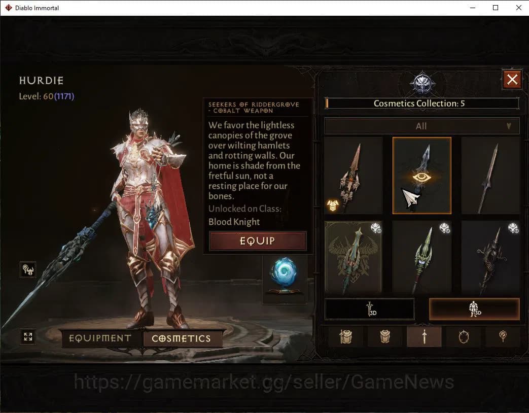 Diablo Immortal Accounts SEA-Vasily|Lv60 (1171)|Blood Knight|49k Cr|Reso 92 image 9