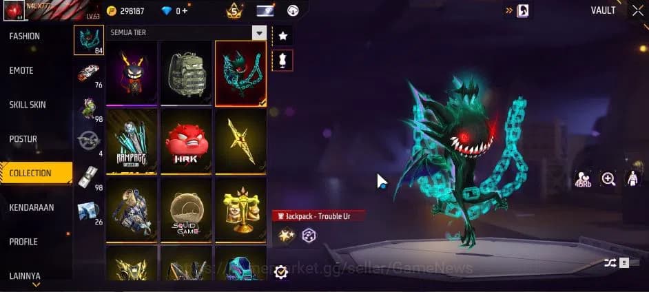 Free Fire Accounts Indonesia|M1887 Sterling Conqueror Lv7|XM8 Destiny image 15