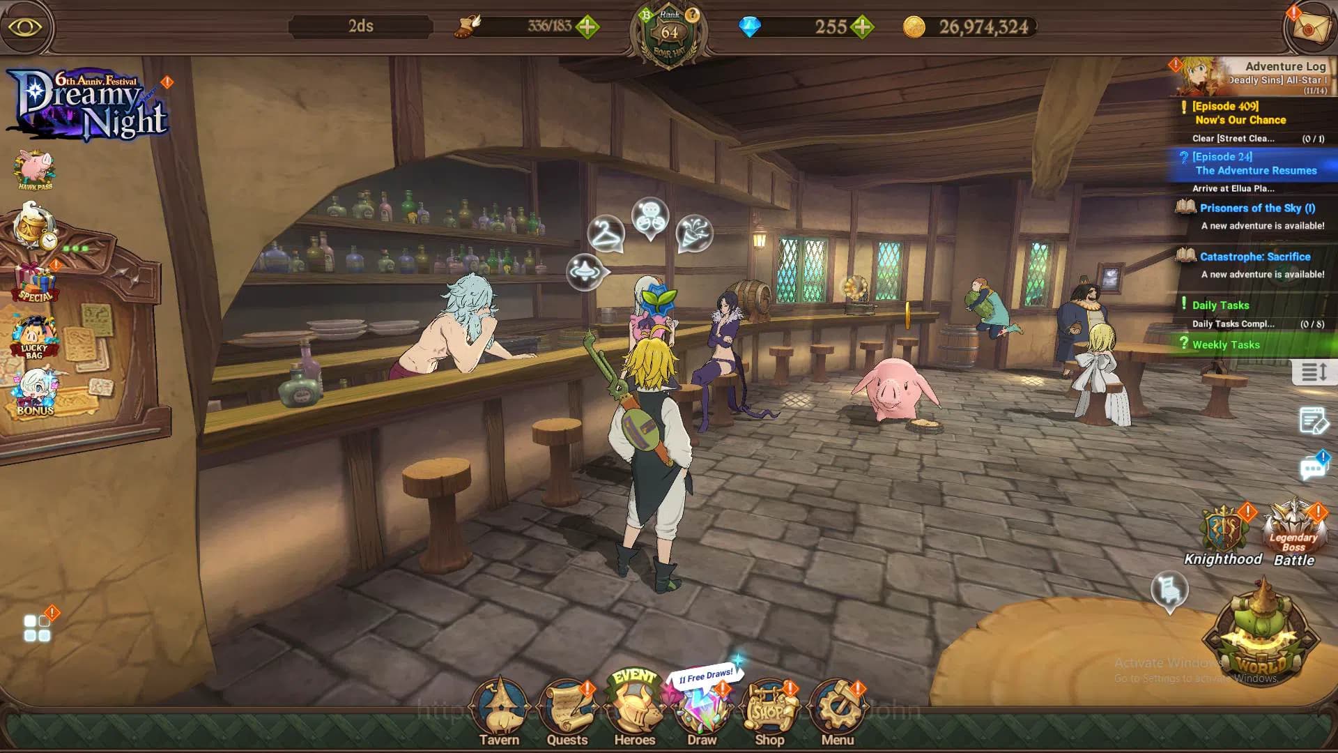 The Seven Deadly Sins: Grand Cross Accounts ASIA|2m CC|DM 255|UR Salos,Meresca4/6,DKM,Mael,GoT image 1