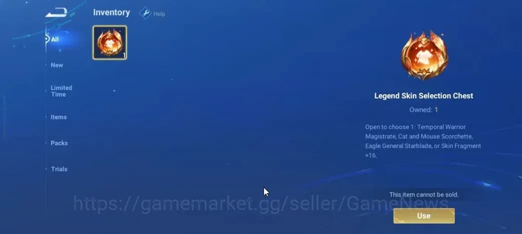 Honor of Kings Accounts Hero 7|Starter with Legend Skin Selection Chest(Di image 3