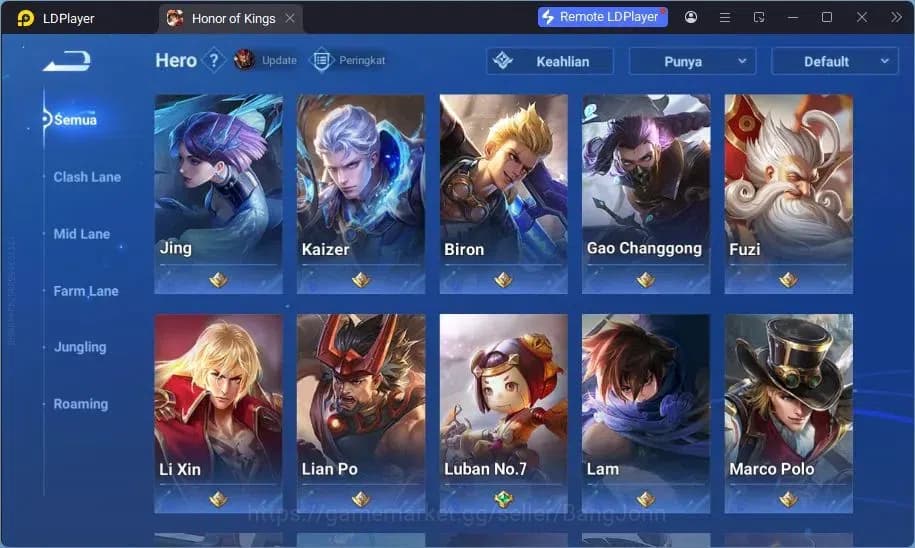 Honor of Kings Accounts Global | 49H 44S | Legend Musashi, Legend Lady Sun image 7