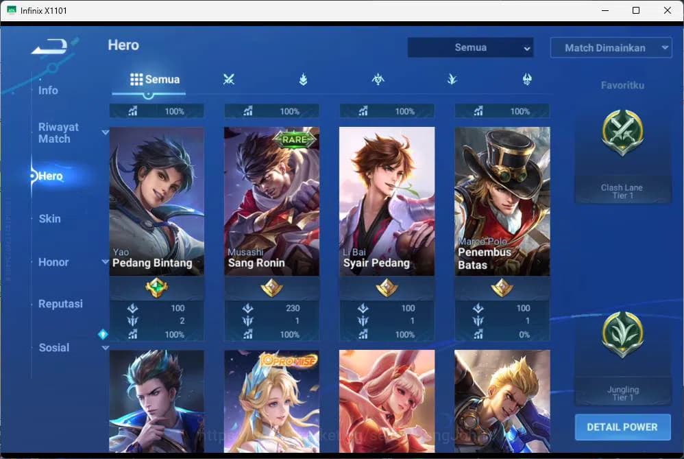 Honor of Kings Accounts GLOBAL | hero 81, skin 75,blessed mai shiranui, 22 image 12