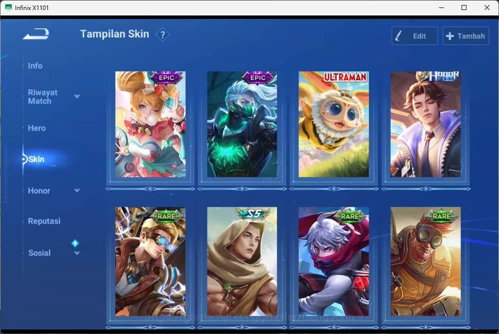 Honor of Kings Accounts GLOBAL | hero 81, skin 75,blessed mai shiranui, 22 image 6