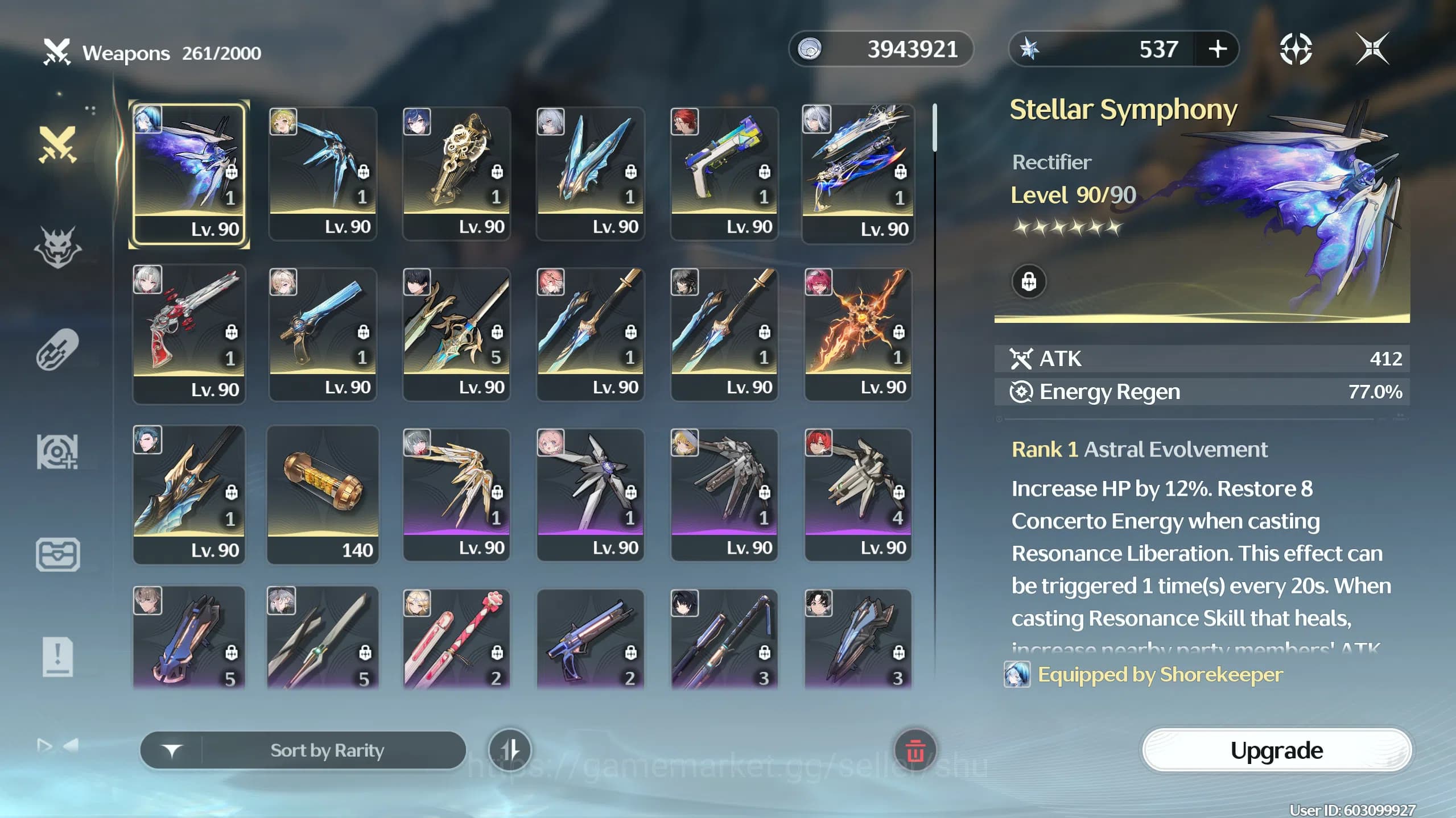 Wuthering Waves Accounts UL 80 | EU | Hiyuki, Iuno, Lynae, Galbrena and mor image 4
