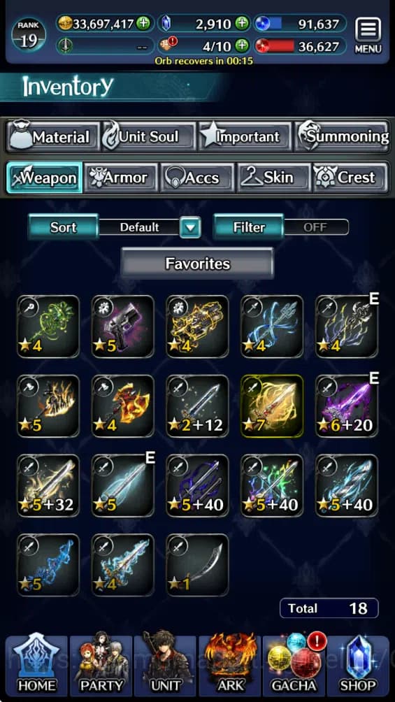 Last Cloudia Accounts GLOBAL Rank19| Starter Collab (Lelouch,Hinata,DLRi image 6