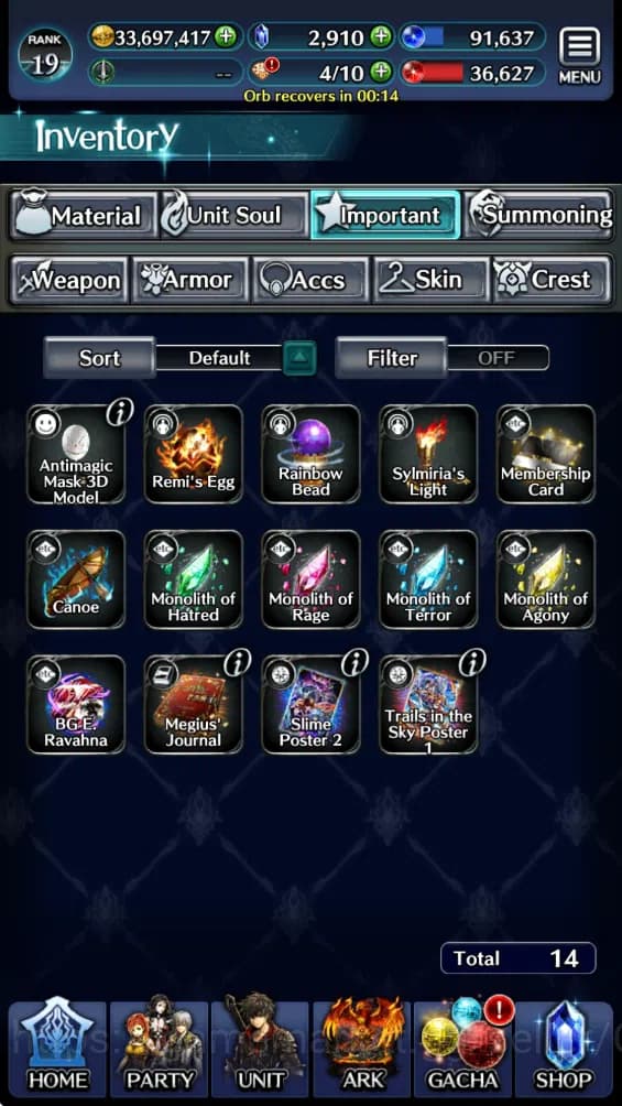 Last Cloudia Accounts GLOBAL Rank19| Starter Collab (Lelouch,Hinata,DLRi image 8