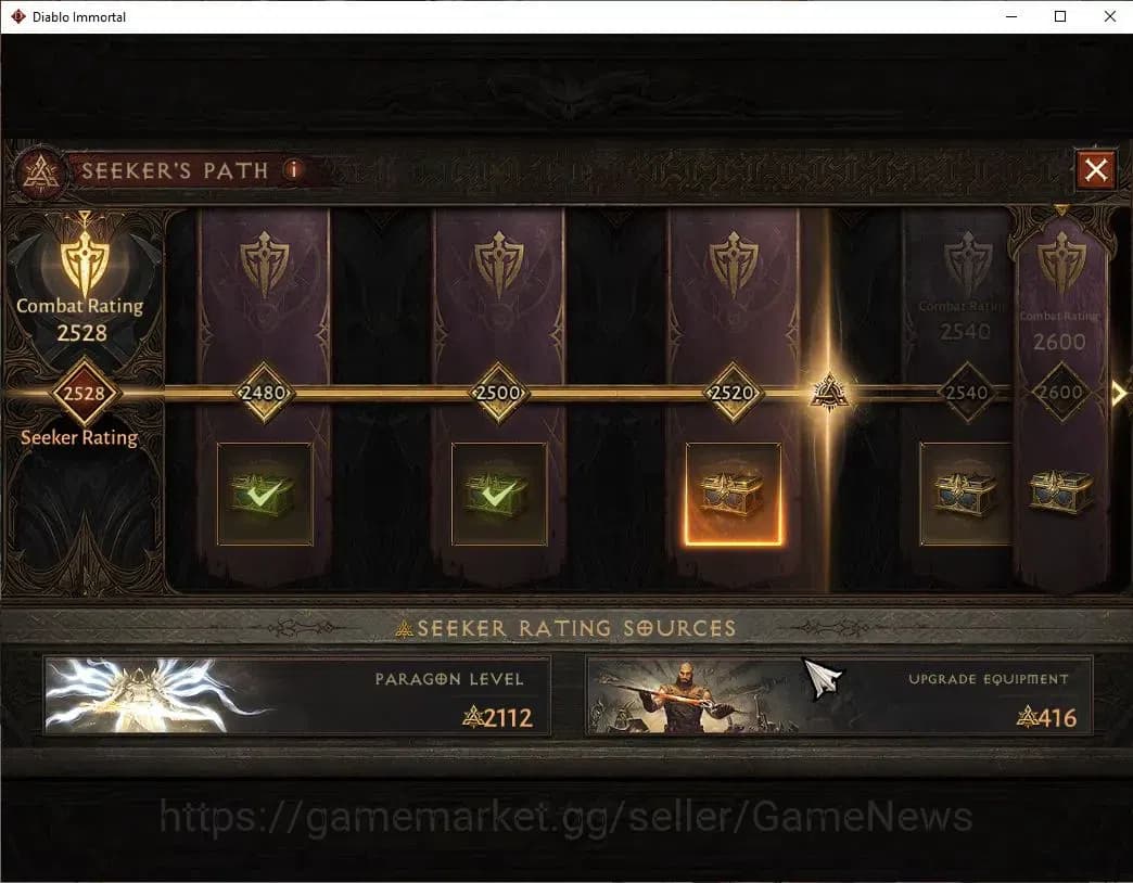 Diablo Immortal Accounts EU - Sescheron|CS ON|Lv60(806)|Crusader|CR 43k|Res image 12