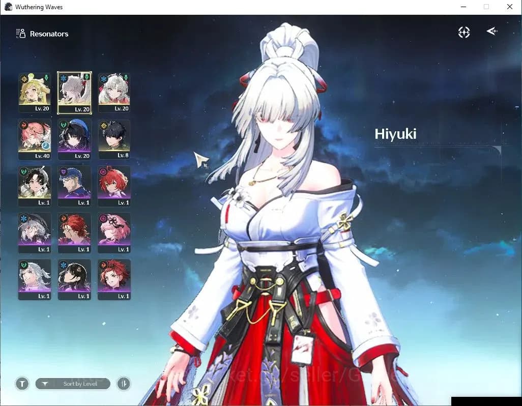 Wuthering Waves Accounts SEA | UL 12 | 2 Limited | Hiyuki + Sign,Carlotta image 3