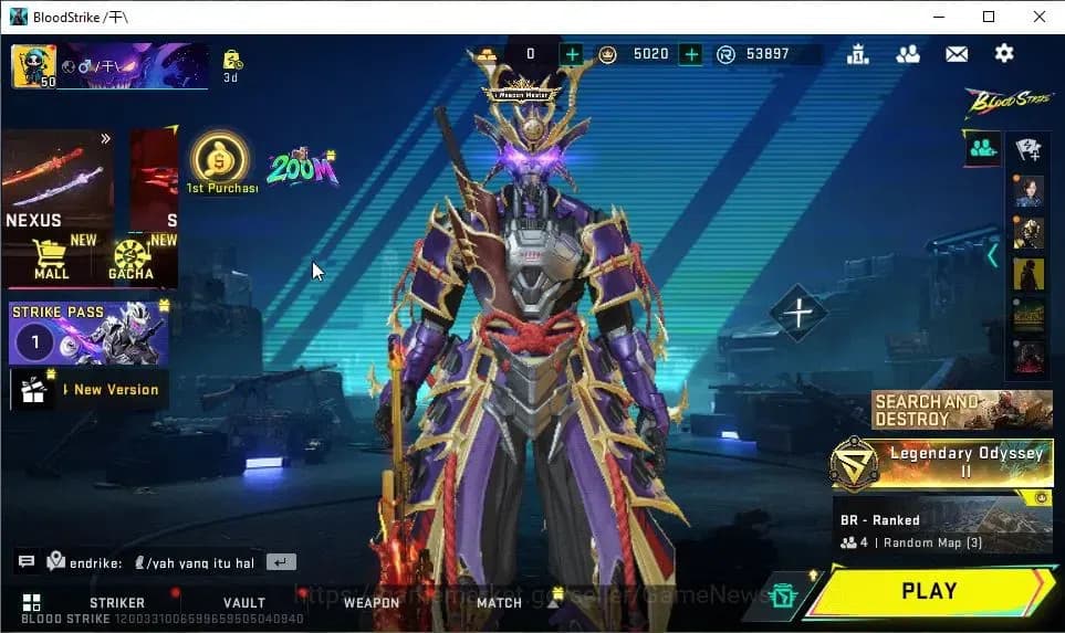 Blood Strike Accounts ASIA|ETERNAL ZERO-Odashadow|10 ULTRA[BLAST,EMMA,ET image 1
