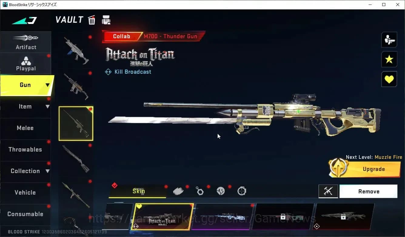 Blood Strike Accounts ASIA|ETERNAL Zero-OdaShadw+Collab AOT[MIKASA,M700, image 11
