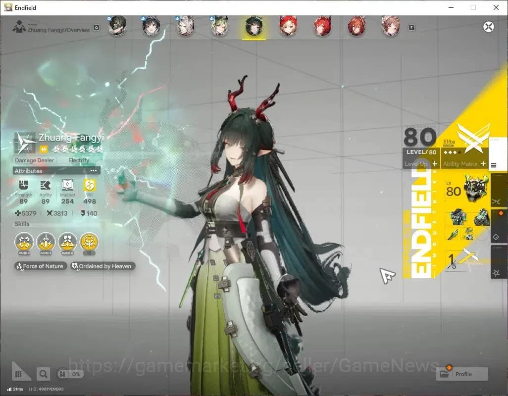 Arknights: Endfield Accounts ASIA|Lv55|7 SSR(3Limited)+10(*6WEP)|[(Zhuang Fangy image 3