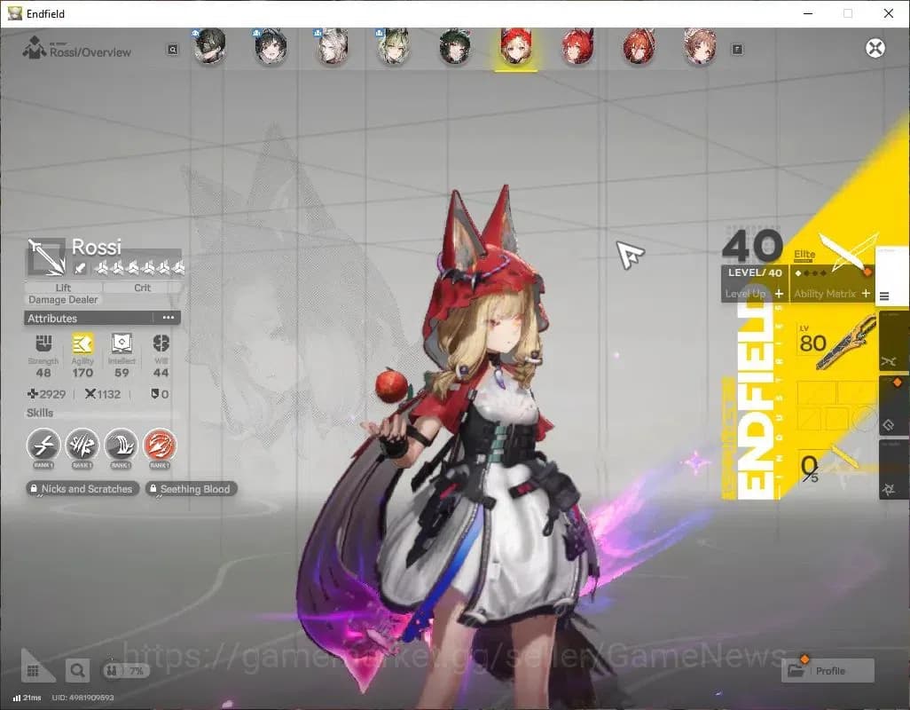 Arknights: Endfield Accounts ASIA|Lv55|7 SSR(3Limited)+10(*6WEP)|[(Zhuang Fangy image 6