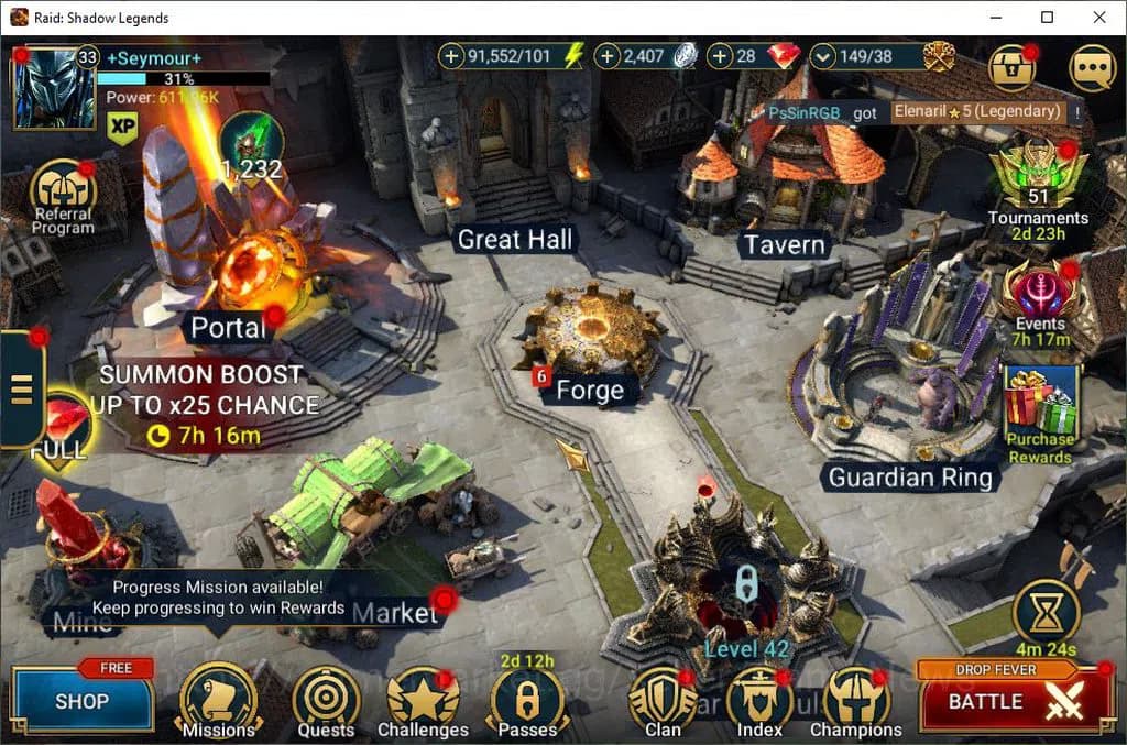 Raid: Shadow Legends Accounts Lv33 611K Power|2 Mythic(Galathir,Androc)|28 Legen image 1
