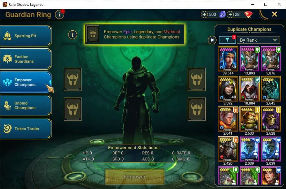 Raid: Shadow Legends Accounts Lv33 611K Power|2 Mythic(Galathir,Androc)|28 Legen image 19