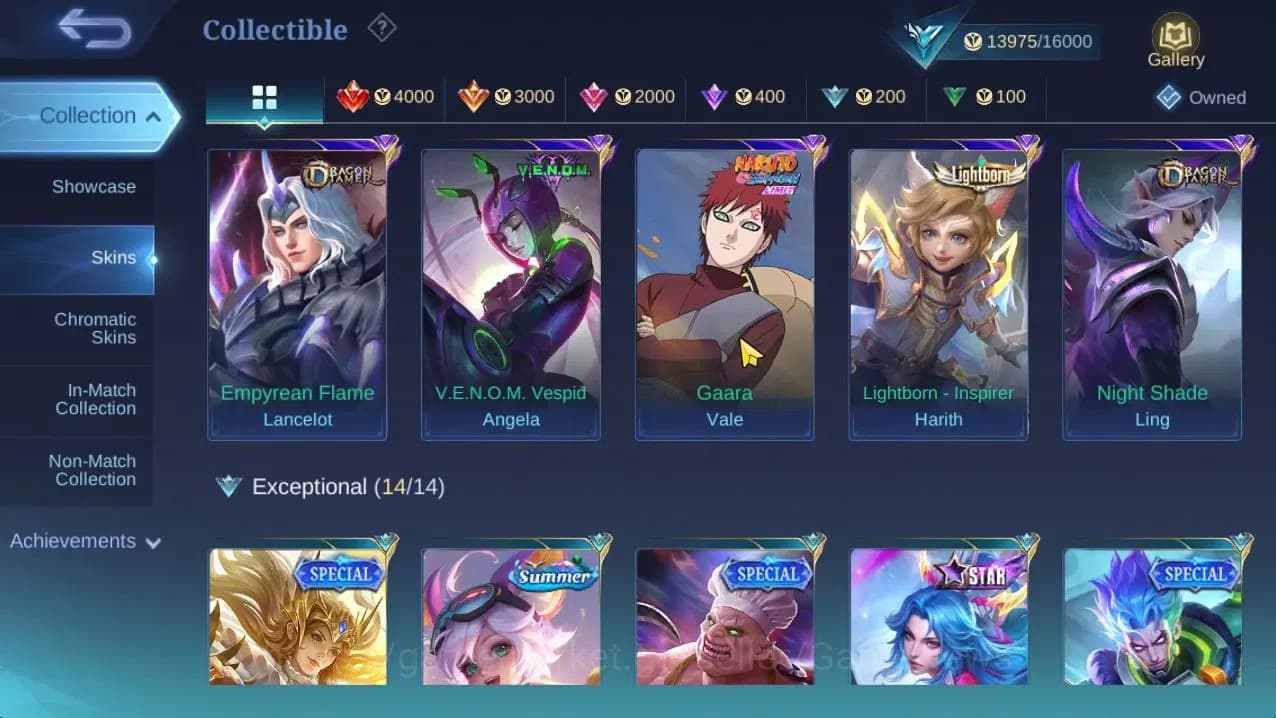 Mobile Legends: Bang Bang Accounts Hero 67|Skin 79|High Glory 56|Dragon T[Lancelot,Li image 4