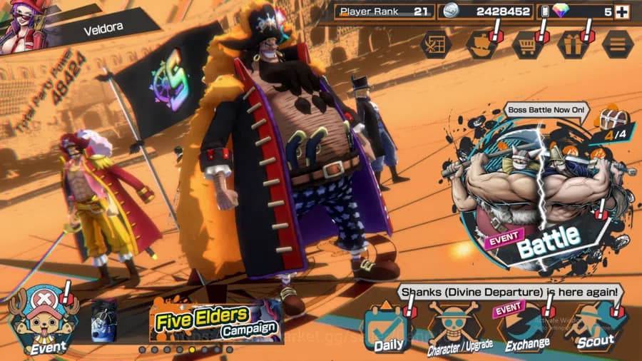 One Piece Bounty Rush Accounts GLOBAL | MAX 2 | EX3 | Egghead nami, BP kuzan, FIL image 1