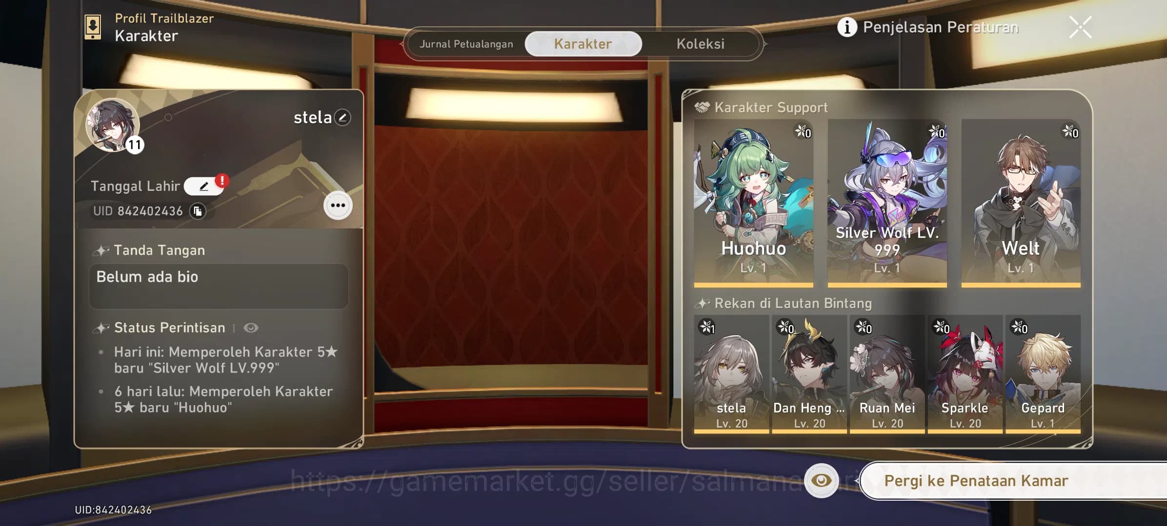 Honkai Star Rail Accounts For sale account starter image 1