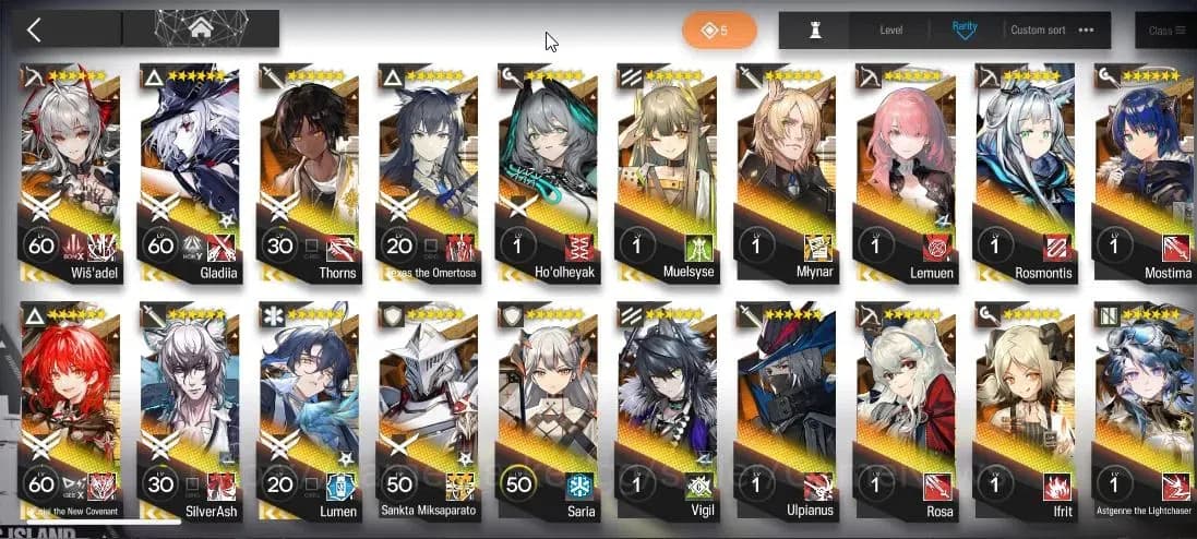 Arknights Accounts Lv 59|138 Op+8 Outfits|5 Limited|ETNC,Wis'adel,TTO image 5