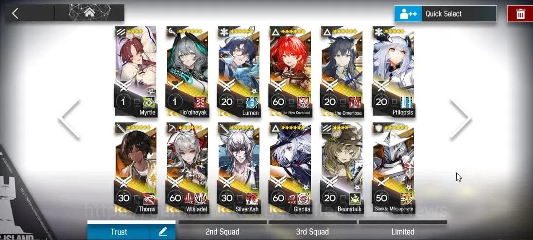 Arknights Accounts Lv 59|138 Op+8 Outfits|5 Limited|ETNC,Wis'adel,TTO image 8