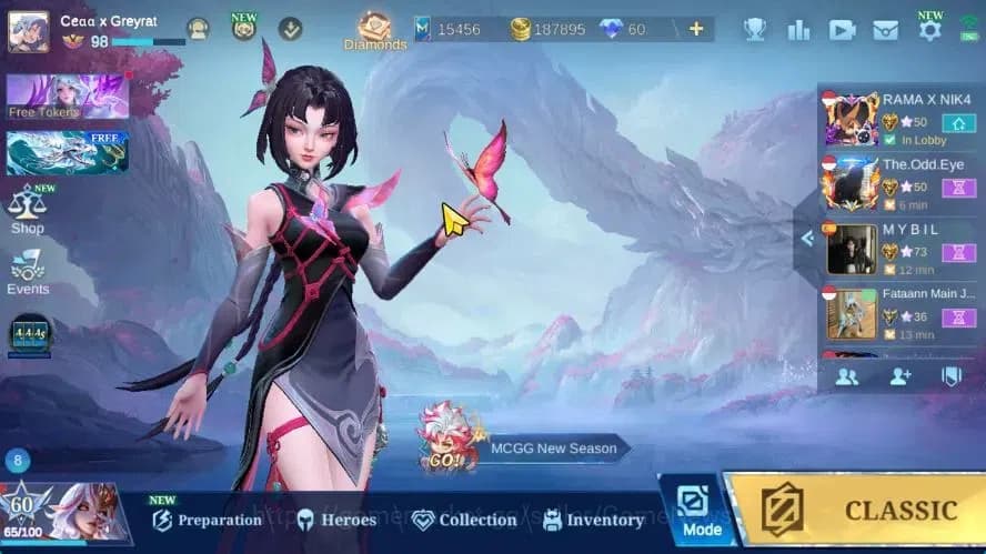 Mobile Legends: Bang Bang Accounts Hero 132|Skin 348|High Immo 111|PRIME[Granger,beat image 1