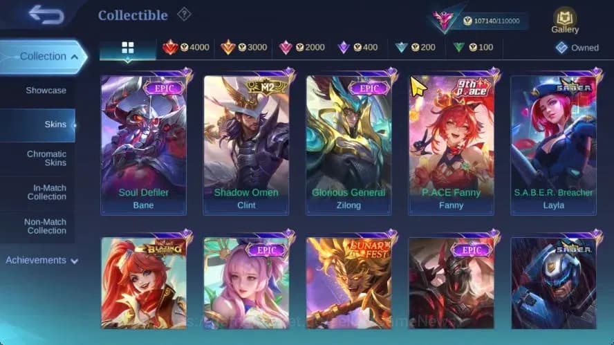 Mobile Legends: Bang Bang Accounts Hero 132|Skin 348|High Immo 111|PRIME[Granger,beat image 10