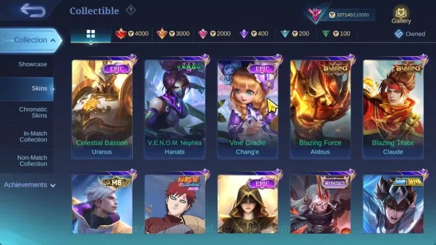 Mobile Legends: Bang Bang Accounts Hero 132|Skin 348|High Immo 111|PRIME[Granger,beat image 14