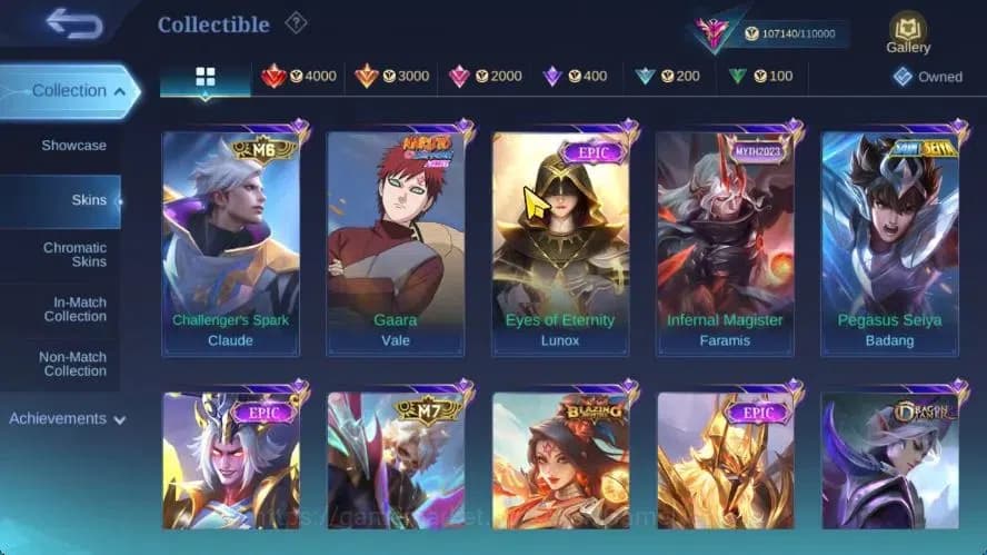 Mobile Legends: Bang Bang Accounts Hero 132|Skin 348|High Immo 111|PRIME[Granger,beat image 15