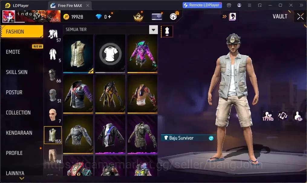 Free Fire Accounts Indonesia | UMP BOOYAH DAY LV.4 | BackPack HEARTRO image 14