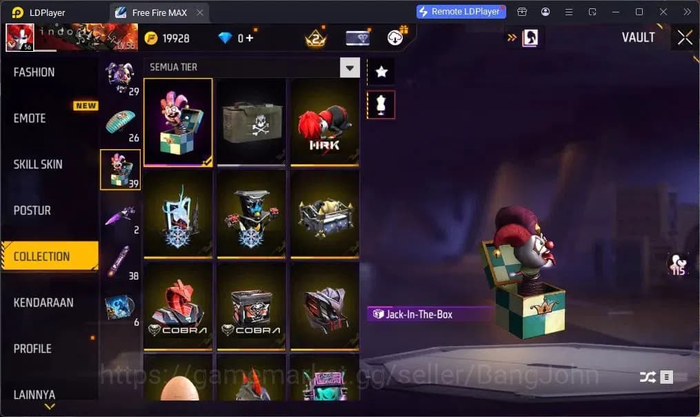 Free Fire Accounts Indonesia | UMP BOOYAH DAY LV.4 | BackPack HEARTRO image 8