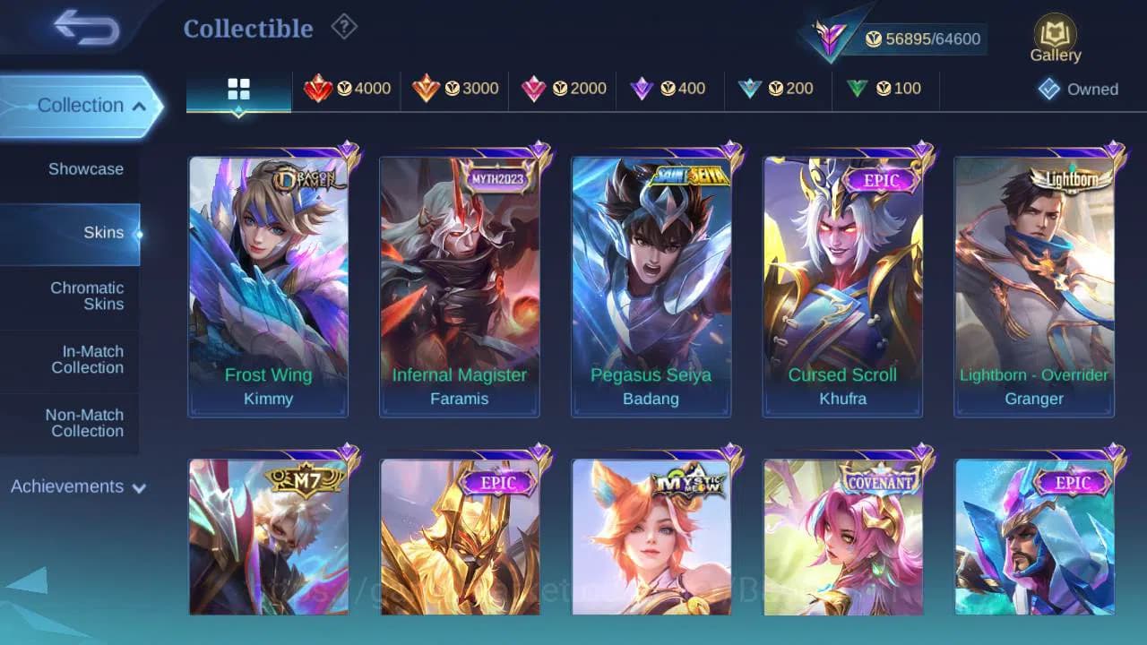 Mobile Legends: Bang Bang Accounts Global, Skin 236,Hero 132|annu Lesley,zodia selena image 13