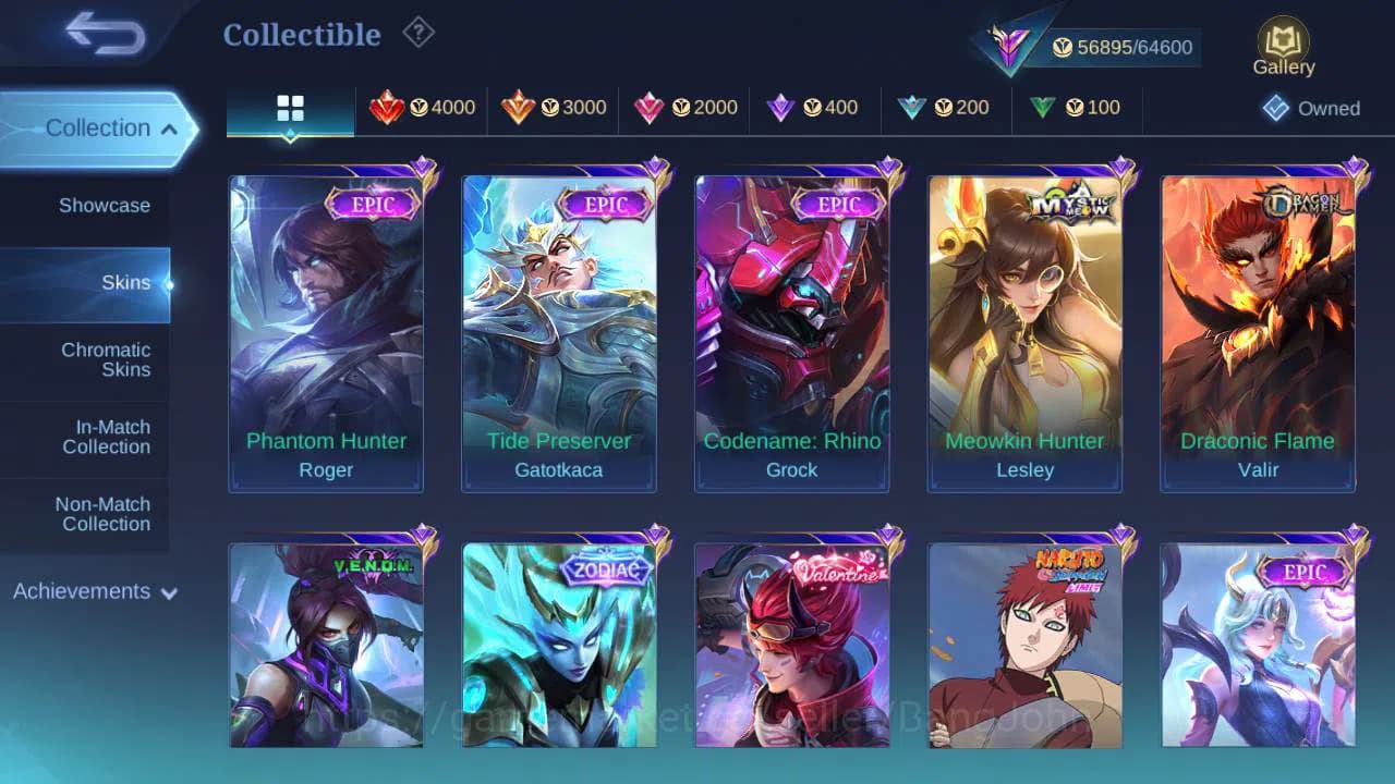 Mobile Legends: Bang Bang Accounts Global, Skin 236,Hero 132|annu Lesley,zodia selena image 14