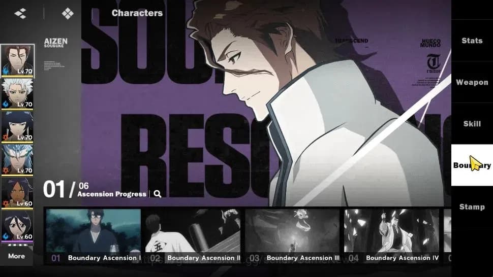 BLEACH: Soul Resonance Accounts NuverseSEA LV 55|7 SSR [(AizenB1,Toshiro,Urahara)+ image 5