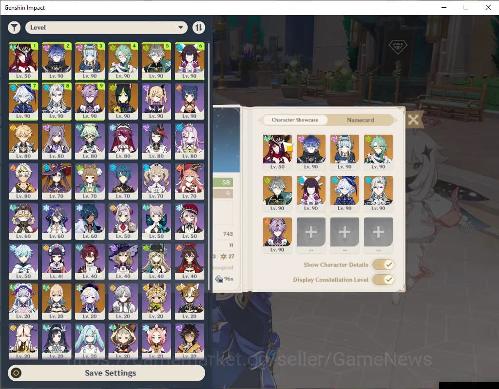 Genshin Impact Accounts ASIA|AR58|Prime Team Flins|9Limited+3(*5Wep)|Chasc image 1
