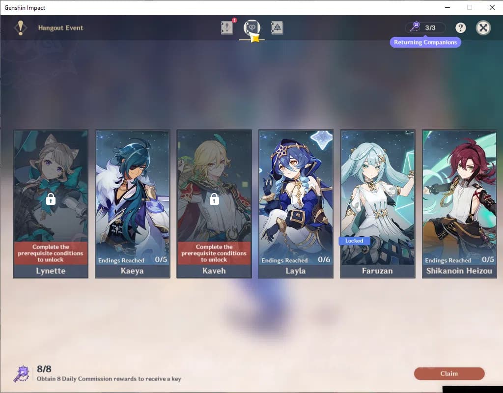 Genshin Impact Accounts ASIA|AR58|Prime Team Flins|9Limited+3(*5Wep)|Chasc image 14