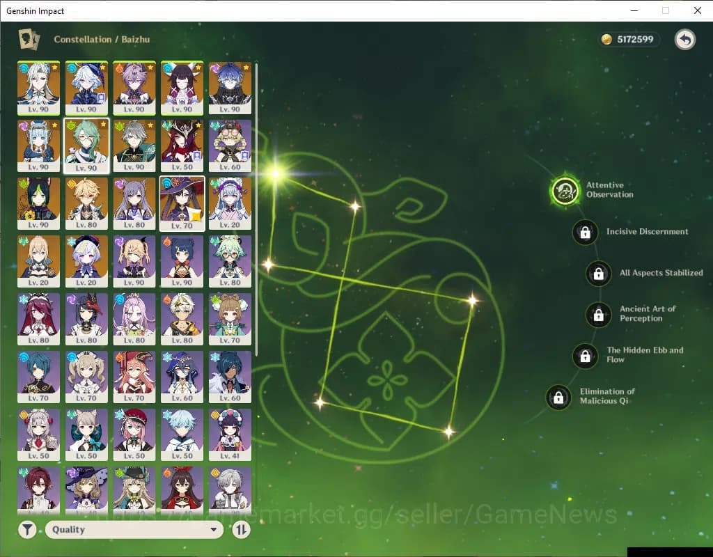 Genshin Impact Accounts ASIA|AR58|Prime Team Flins|9Limited+3(*5Wep)|Chasc image 4