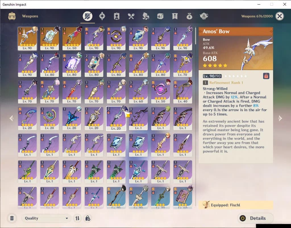 Genshin Impact Accounts ASIA|AR58|Prime Team Flins|9Limited+3(*5Wep)|Chasc image 6
