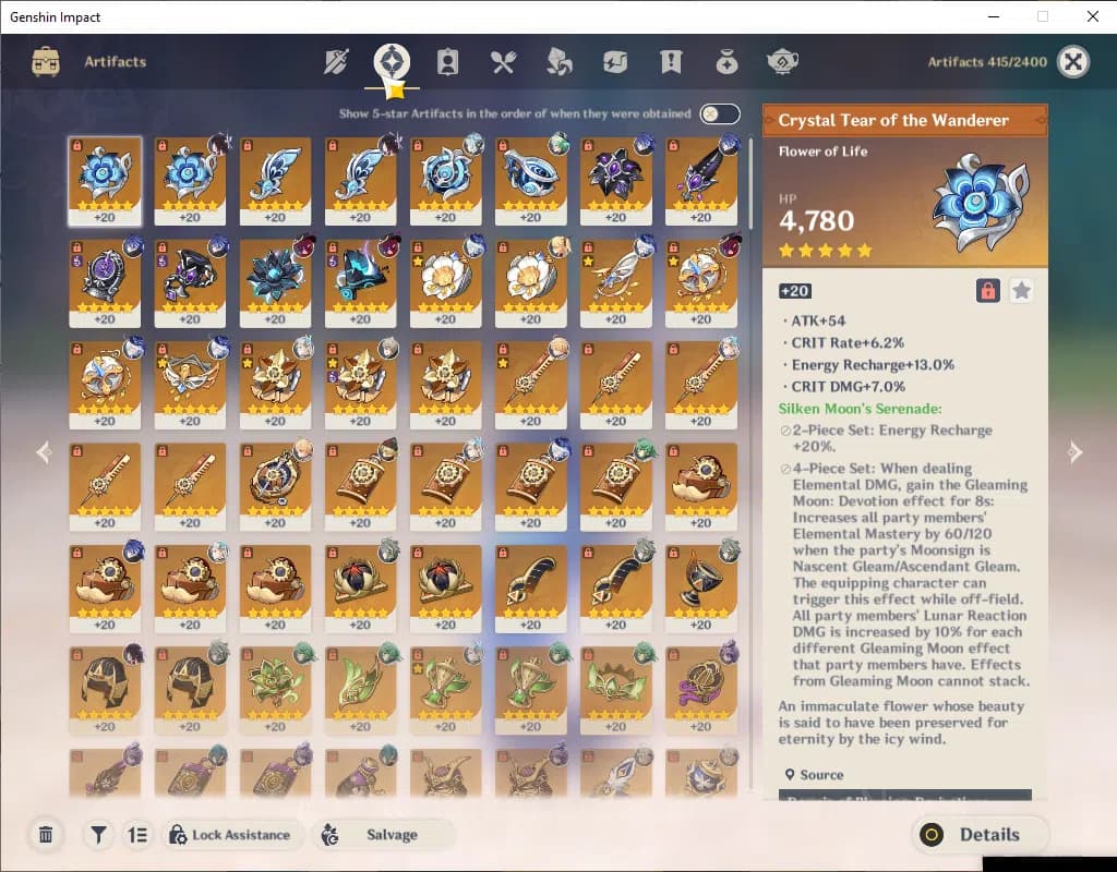 Genshin Impact Accounts ASIA|AR58|Prime Team Flins|9Limited+3(*5Wep)|Chasc image 7