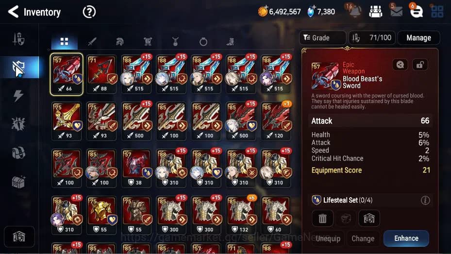 Epic Seven Accounts GLOBAL Unverif|NewEra|5 ML(Salome,LOT Scales,NM Lu image 9