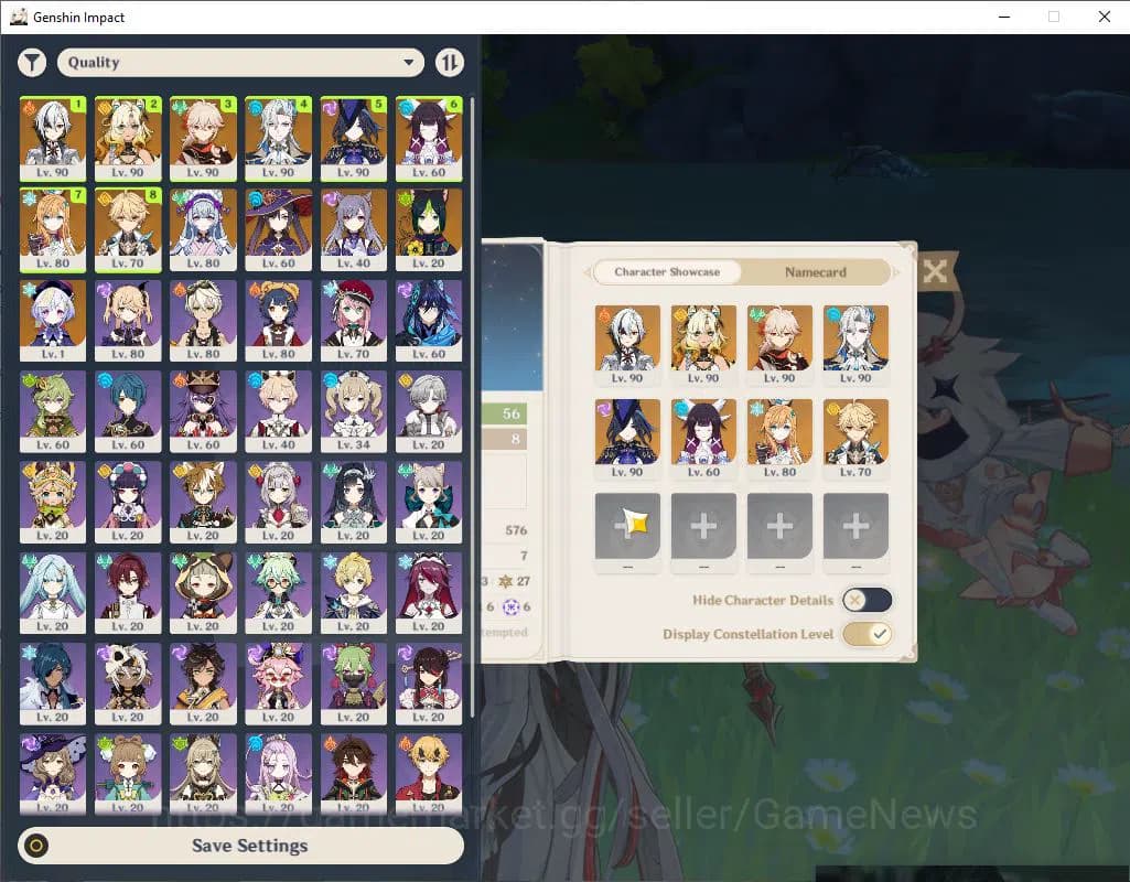 Genshin Impact Accounts Asia|AR56|Arle hypercarry|7 Limited +2(*5WEP)|Arle image 2