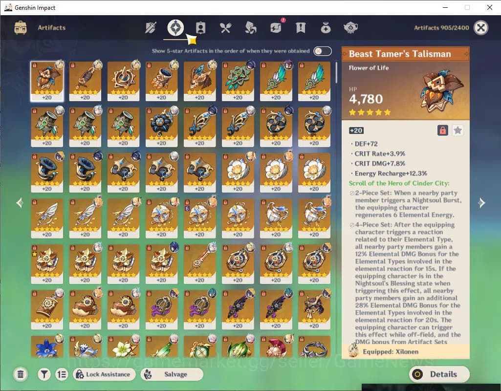 Genshin Impact Accounts Asia|AR56|Arle hypercarry|7 Limited +2(*5WEP)|Arle image 8