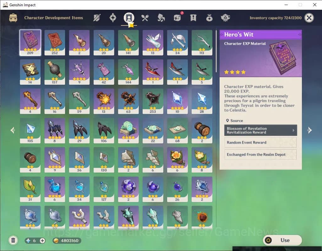 Genshin Impact Accounts Asia|AR56|Arle hypercarry|7 Limited +2(*5WEP)|Arle image 9