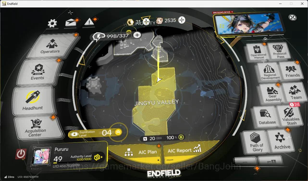 Arknights: Endfield Accounts ASIA | lv49 | levatain, gilberta, Ardelia, lifeng, image 1