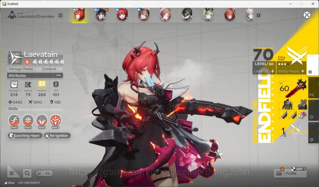 Arknights: Endfield Accounts ASIA | lv49 | levatain, gilberta, Ardelia, lifeng, image 6