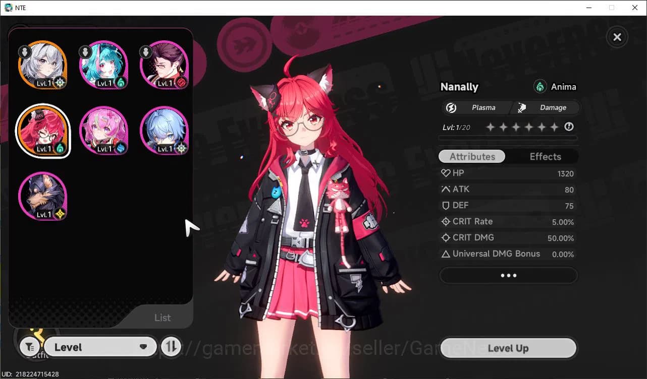 Neverness to Everness Accounts GLOBAL SEA|HL 3|1 SSR Limited Nanally|5SR Aurelia, image 1
