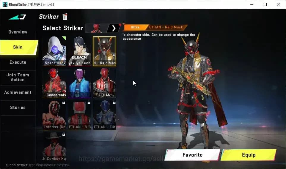 Blood Strike Accounts ASIA|ETERNAL Zero-Oda|ULTRA Melee Scythe|2 Collab image 9