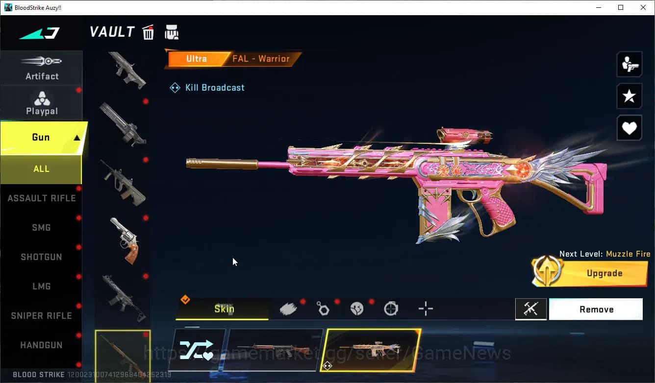 Blood Strike Accounts ASIA|ETERNAL Lv2 UZI-StarChaser+MELE TalonKnife,BL image 14