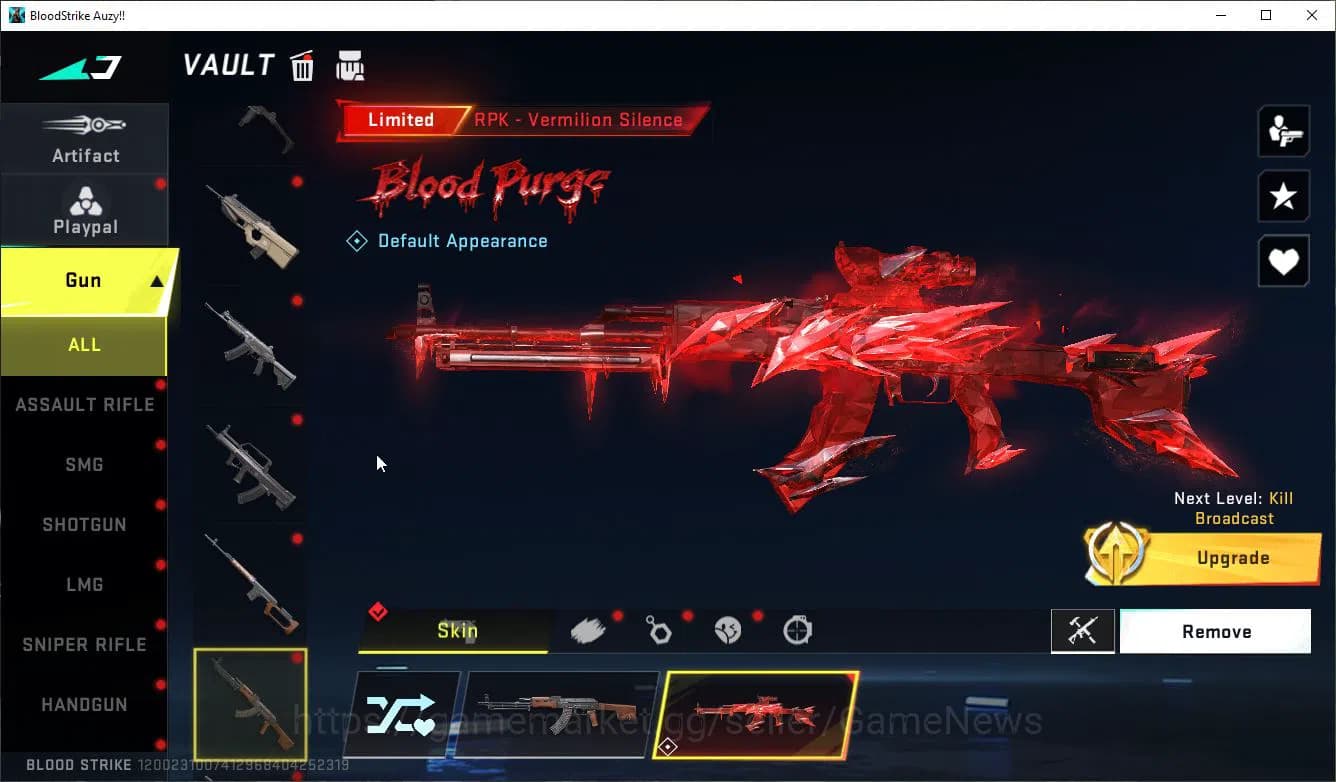 Blood Strike Accounts ASIA|ETERNAL Lv2 UZI-StarChaser+MELE TalonKnife,BL image 15